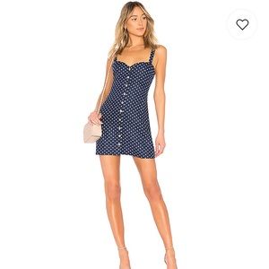 La'Academie Linen Hawes Dress Polka Dot